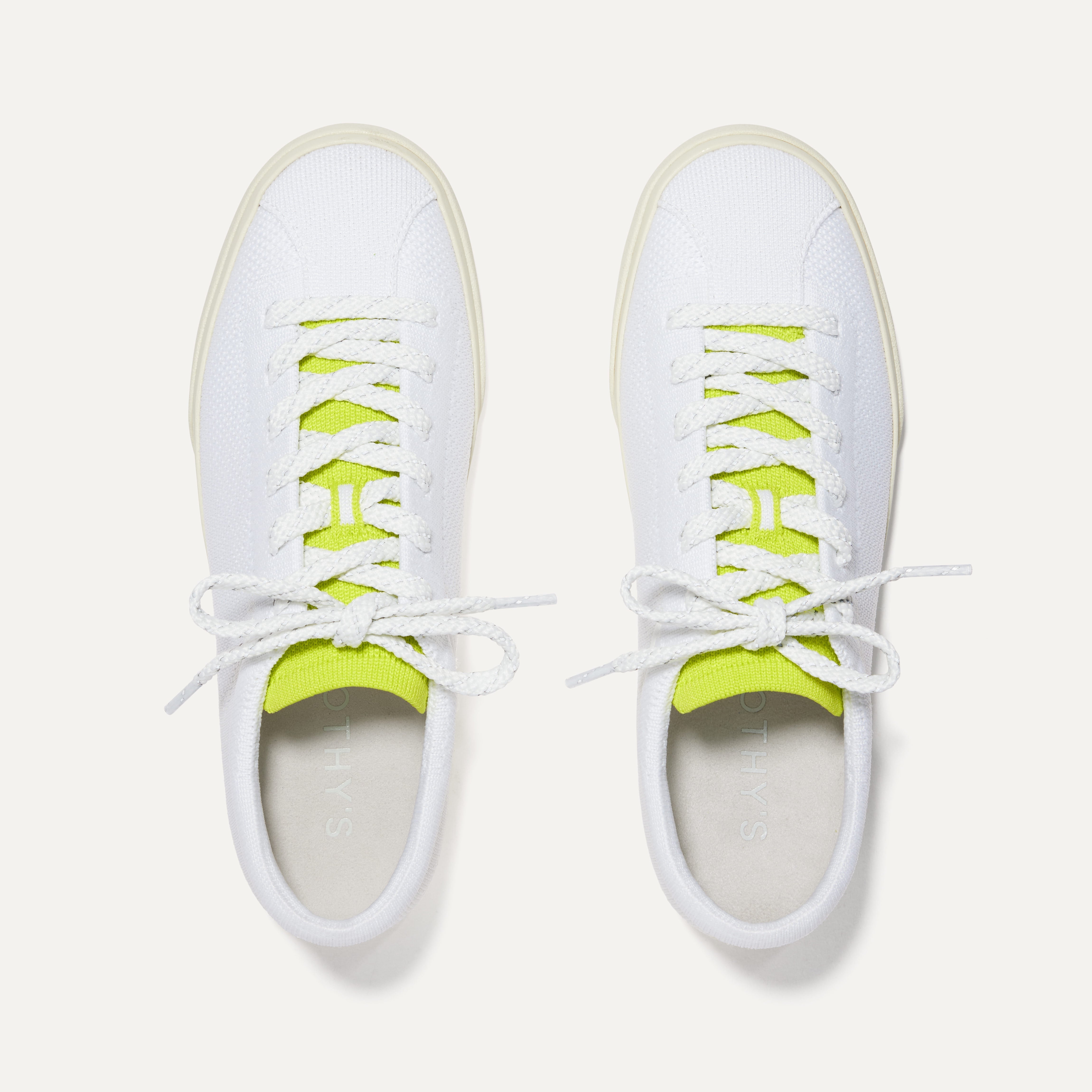The Lace Up Sneaker - Chartreuse