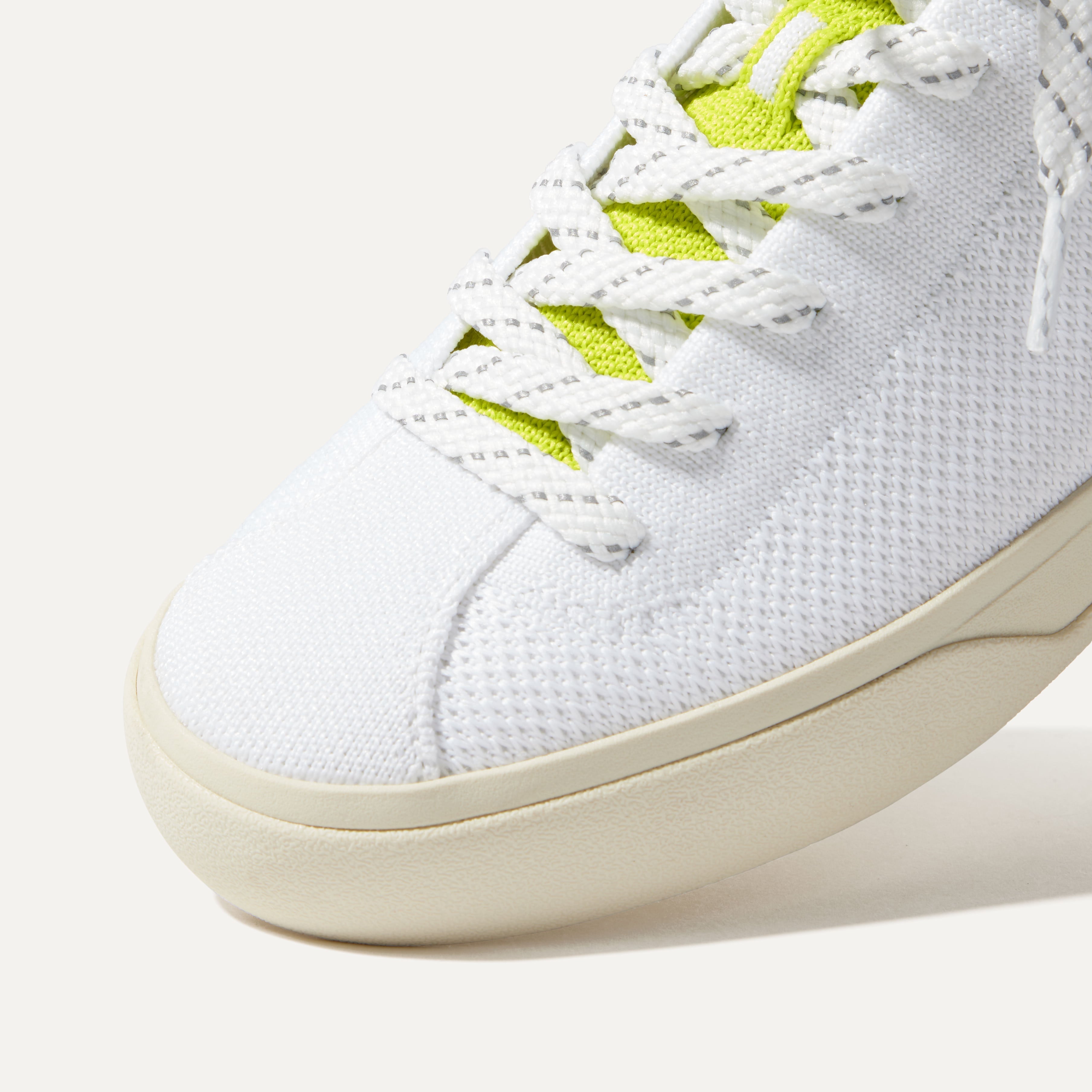 The Lace Up Sneaker - Chartreuse